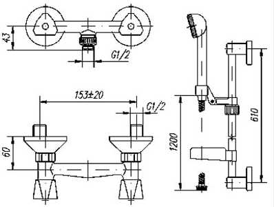143-0001-03 Смеситель Mofem Evrosztar Santreyd  - Вид №1