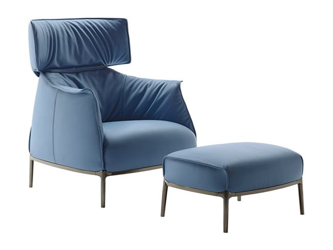 Кожаное кресло с подголовником Poltrona Frau коллекция-диваны и кресла ARCH-00151092 - Вид №1