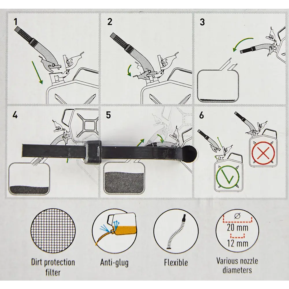 Насадка-носик для металлической канистры Rexxon универсальная STLM-2126277 - Вид №3