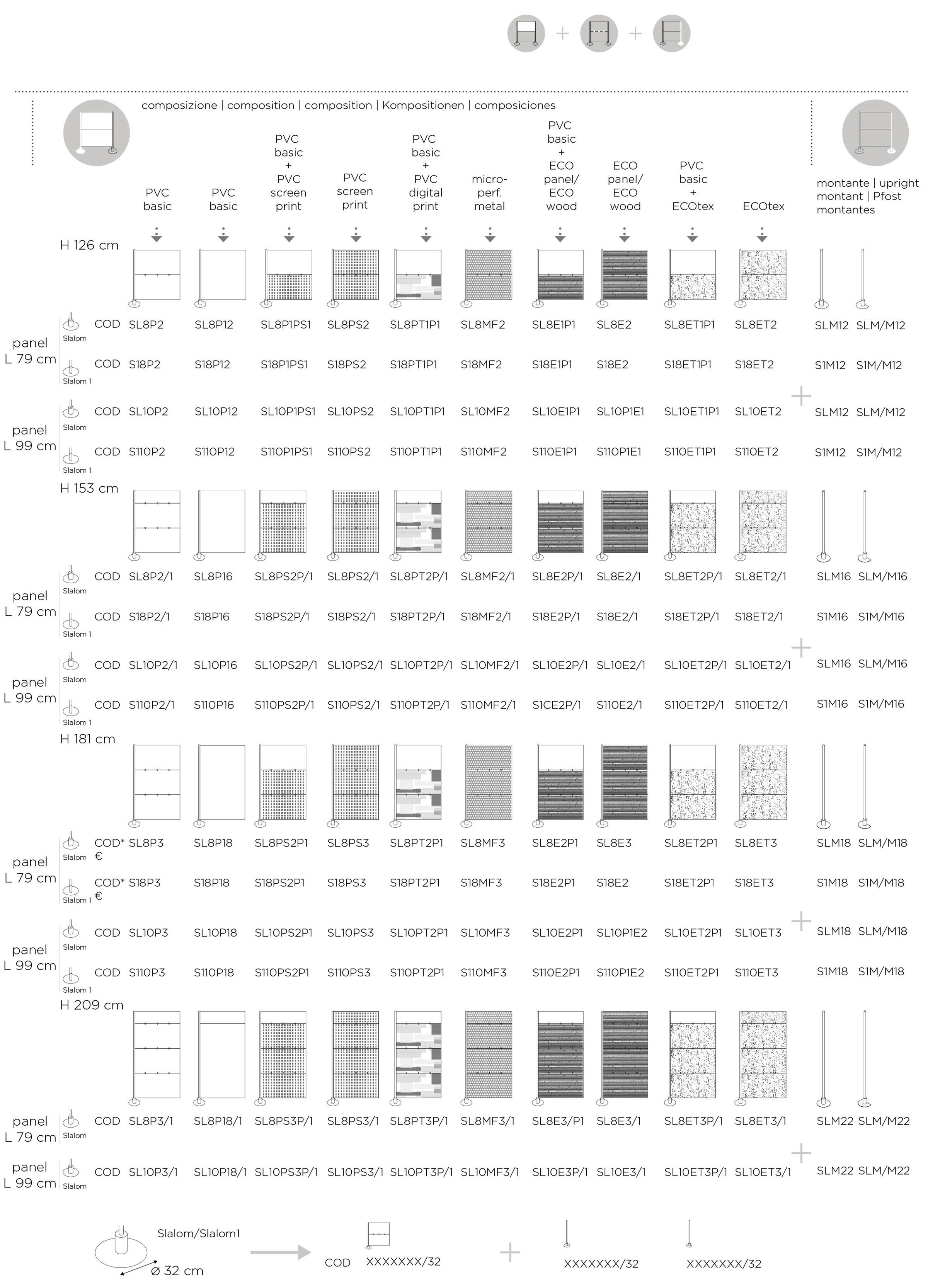 Отдельно стоящая офисная перегородка из алюминия и ПВХ Slalom СИСТЕМА ПЕРЕГОРОДОК ARCH-00037362 - Вид №7