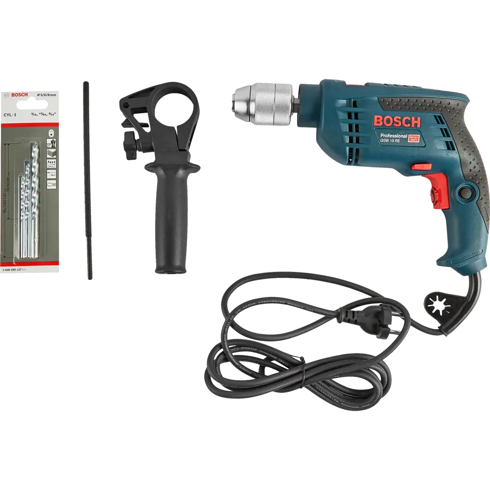 Дрель ударная сетевая Bosch Professional GSB 13 RE, 600 Вт STLM-2193250 - Вид №8