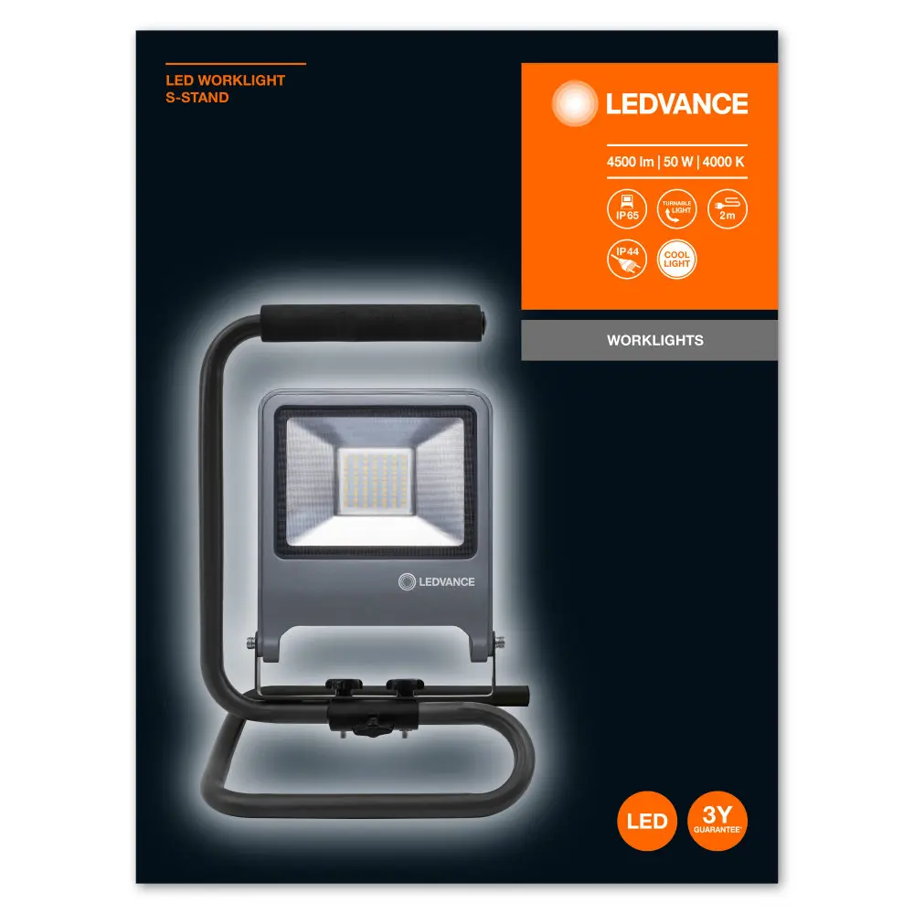 Прожектор светодиодный уличный Ledvance Work Light 50 Вт 4000K IP65 переносной, нейтральный белый свет 82041534 STLM-2104202  - Вид №10