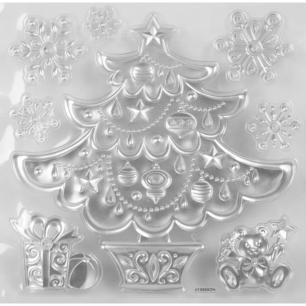 Декоративная наклейка Нарядная елка 18х23см Santreyd STLM-2118783 - Вид №1