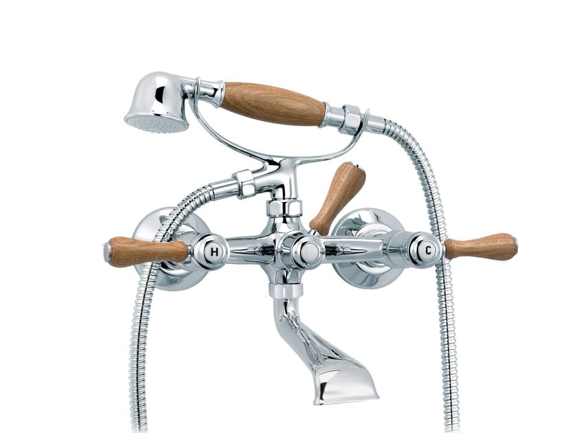 Смеситель для ванны с 2 отверстиями и ручным душем rvb 1935 WOOD ARCH-00111714