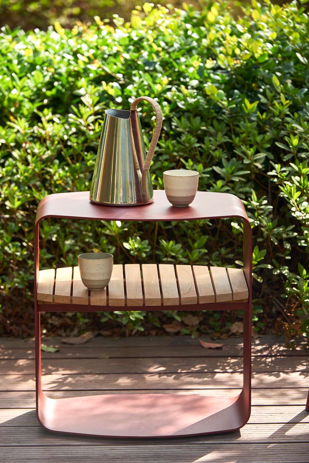 Высокий садовый столик из алюминия и ТИКа с журнальной стойкой Mindo Mindo 109 ARCH-00104018 - Вид №3