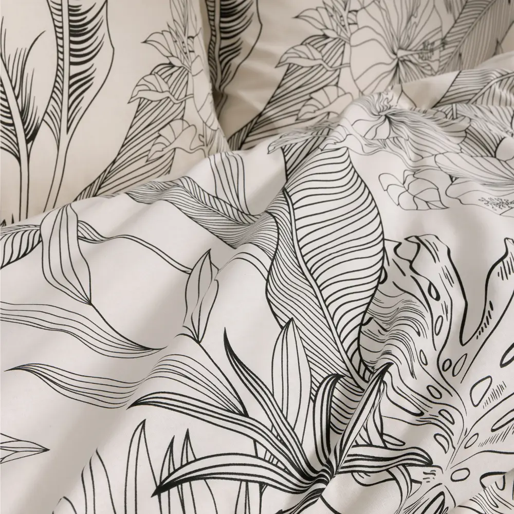 Комплект постельного белья Волшебная ночь Эко Natural Beauty 2-спальный бежевый 89438369 STLM-1582313 - Вид №1