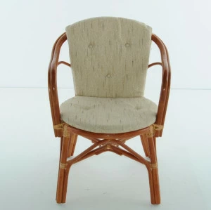 Кресло с подушкой коричневое из ротанга "Коньяк" 02/13В VINOTTI  00-3885215 Коричневый