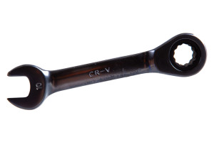 16050190 Комбинированный трещоточный укороченный ключ 10мм шт AV-315310 AV Steel