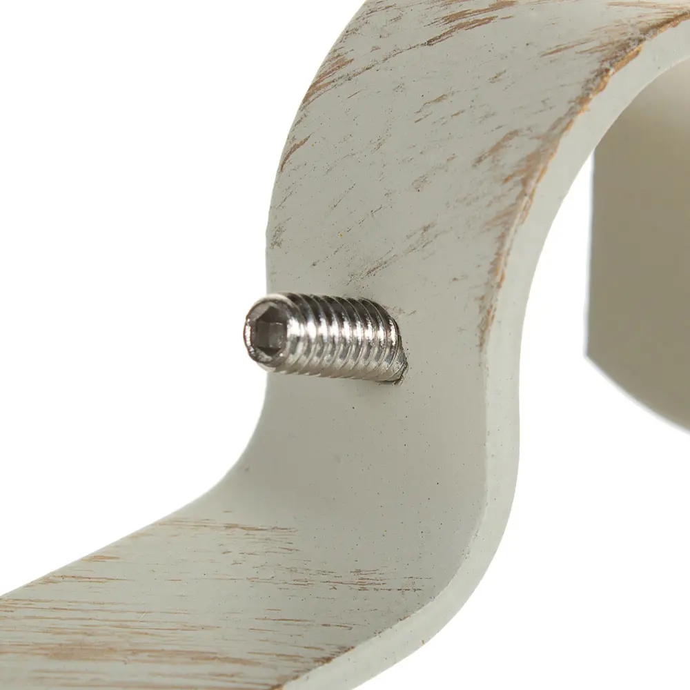 Держатель однорядный простой Inspire 8,5 см цвет белый антик STLM-2199122 - Вид №2