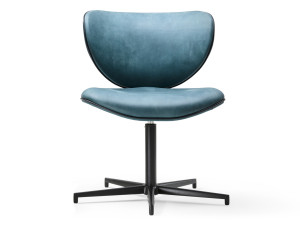 Кожаный поворотный стул