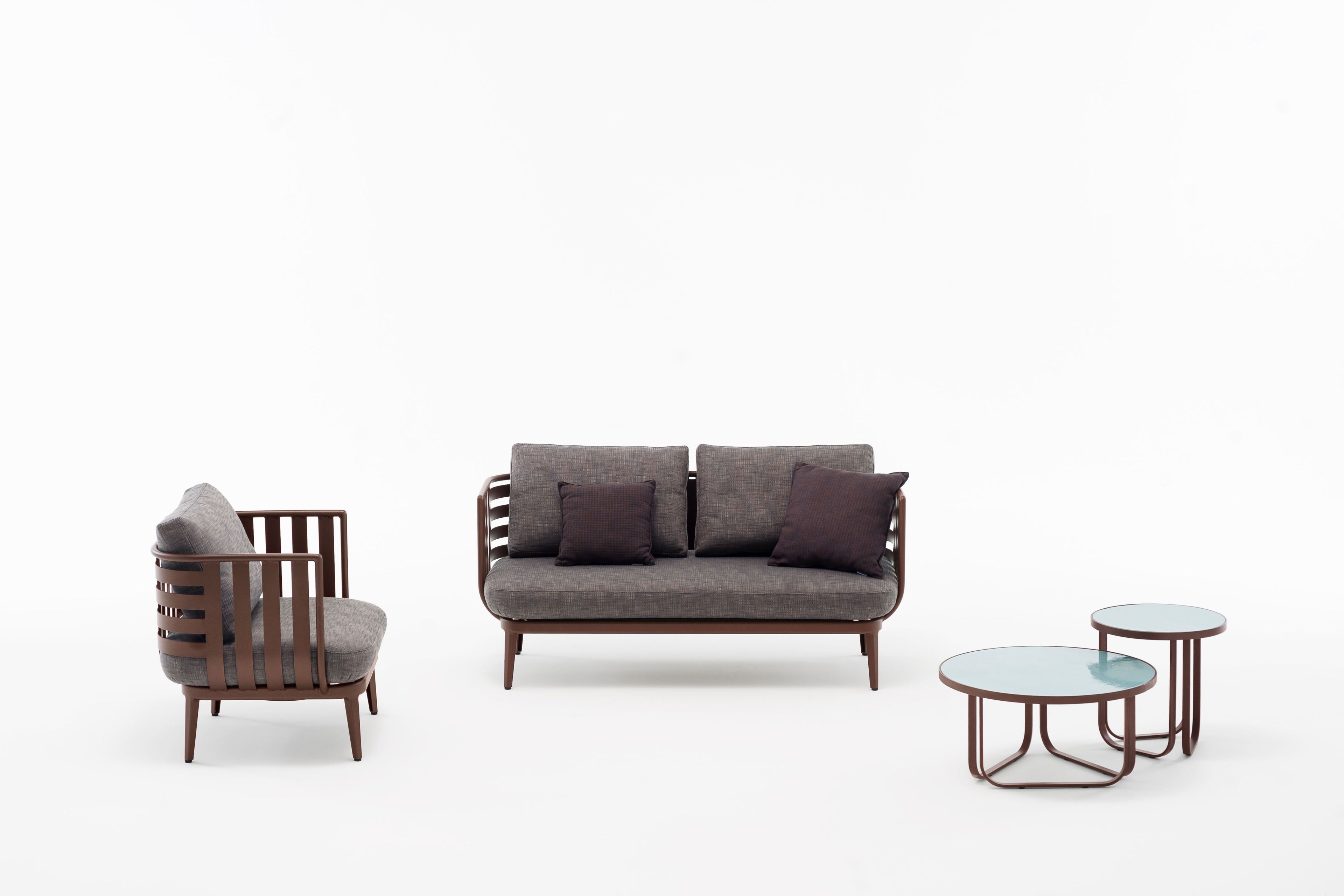 2-местный алюминиевый садовый диван RODA ARCH-00042097