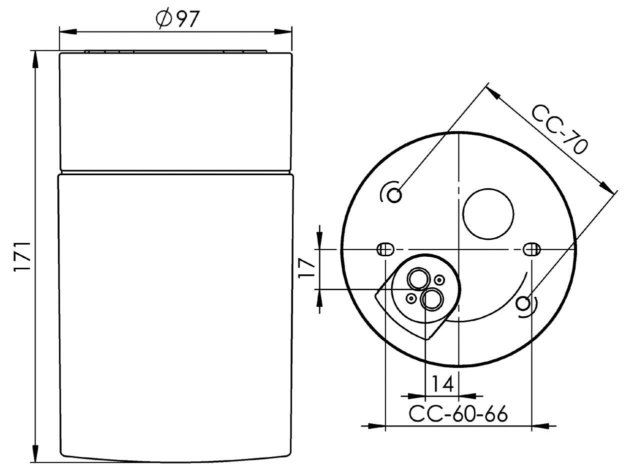 Настенный светильник / потолочный светильник из опалового стекла и фарфора Ifö Electric Opus ARCH-00126708 - Вид №11