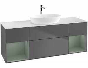 Villeroy&Boch Тумба под раковину Прямоугольная версия FD01GMGK Finion Anthracite Matt Lacquer