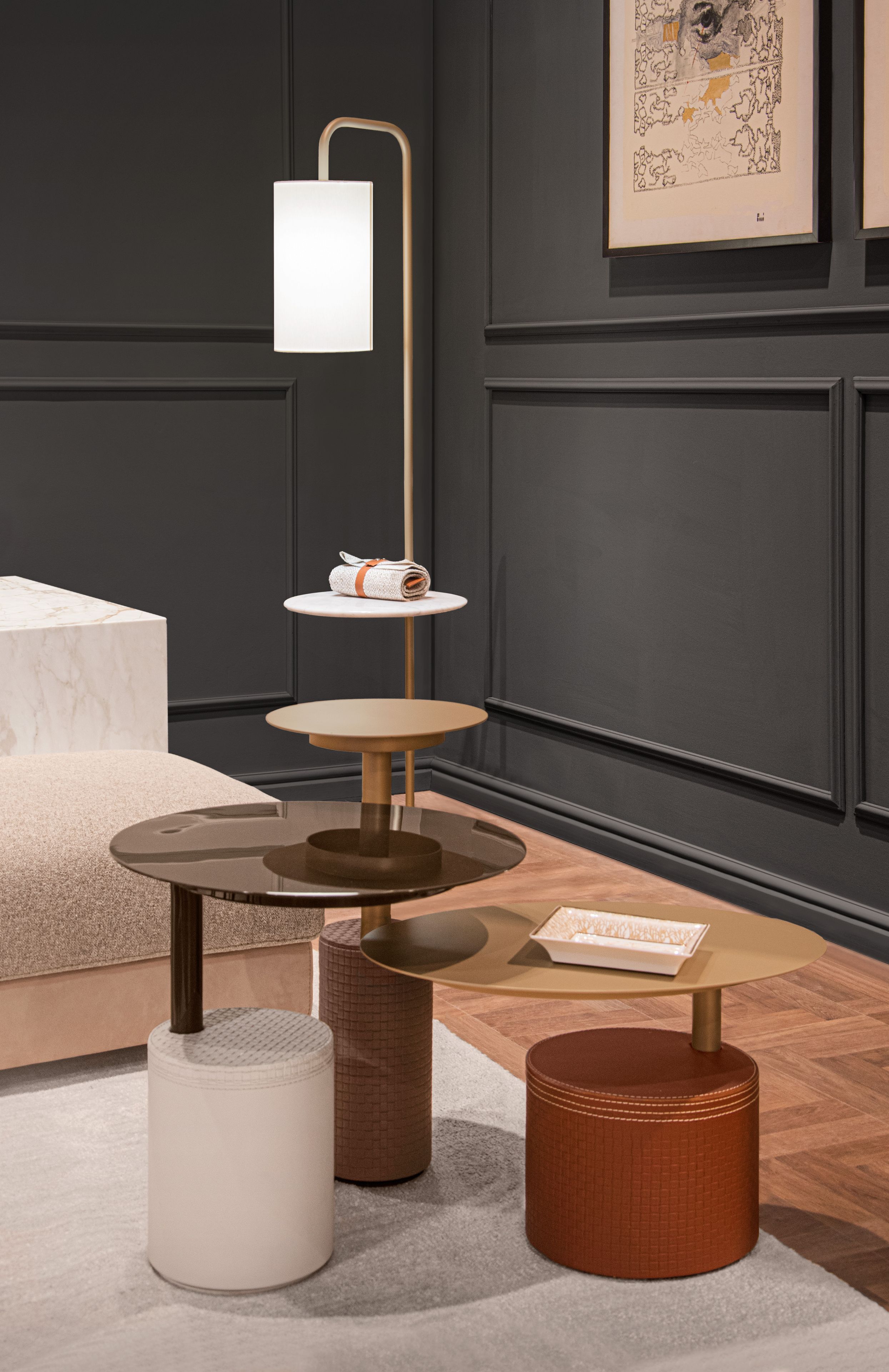 Круглый металлический журнальный столик для гостиной Formitalia TAG ARCH-00064053 - Вид №4