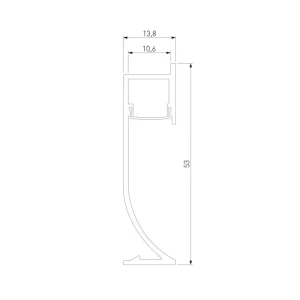 Алюминиевый профиль для светодиодной ленты Elektrostandard LL-2-ALP021 на плинтус цвет черный