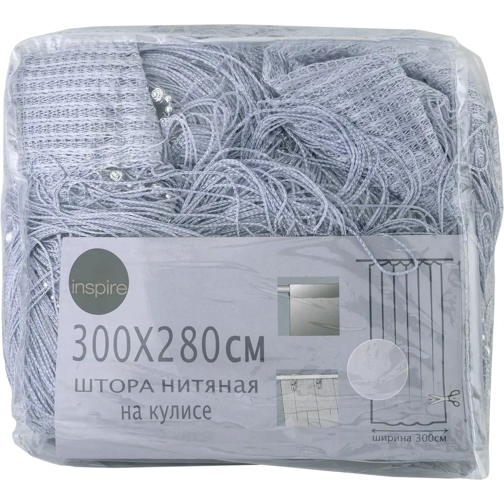 Кисея, 300x280 см, цвет серебристый INSPIRE STLM-2131113 - Вид №5