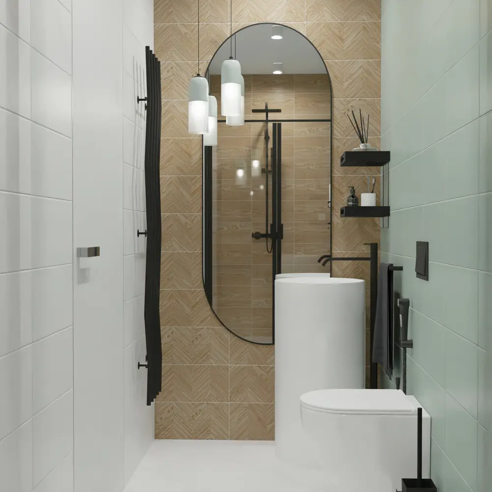 KREAFORTA Mersey Mono — настенная плитка мятного цвета 20×40 см 89405703 STLM-1570675 - Вид №7