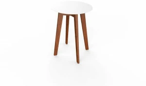VITEO Круглый стол из Corian® и дерева Slim wood