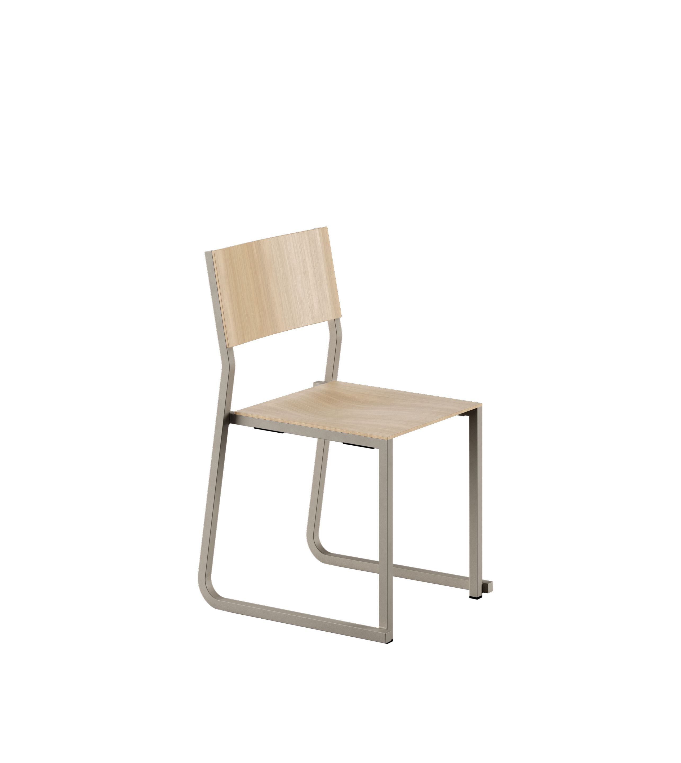 Штабелируемый стул из алюминия и дерева Infiniti GT01 ARCH-00129040 - Вид №6