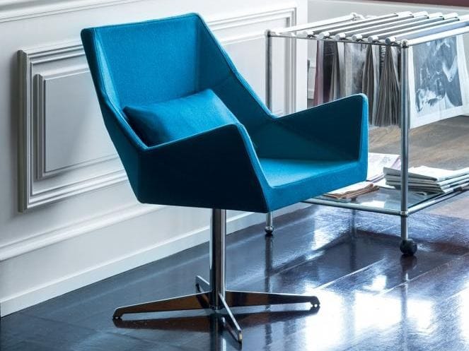 Тканевое кресло с подлокотниками Cizeta PRISMA 1670 PO B13G ARCH-00149172 - Вид №1