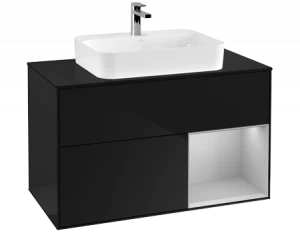 Villeroy&Boch Тумба под раковину Прямоугольная версия F372GJPH Finion Glossy Black Lacquer