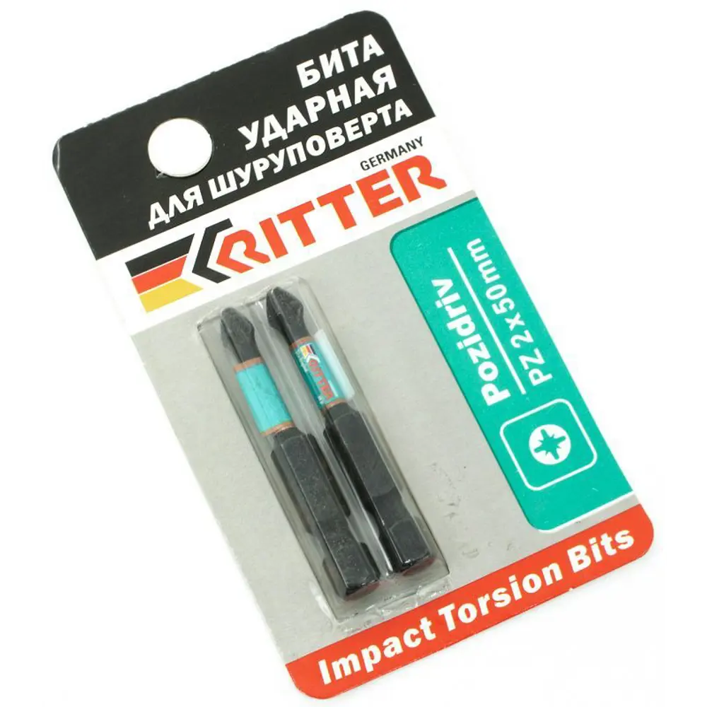 Бита ударная магнитная Ritter Impact PS20112057 PZ2x50 мм, 2 шт STLM-2043200 - Вид №1