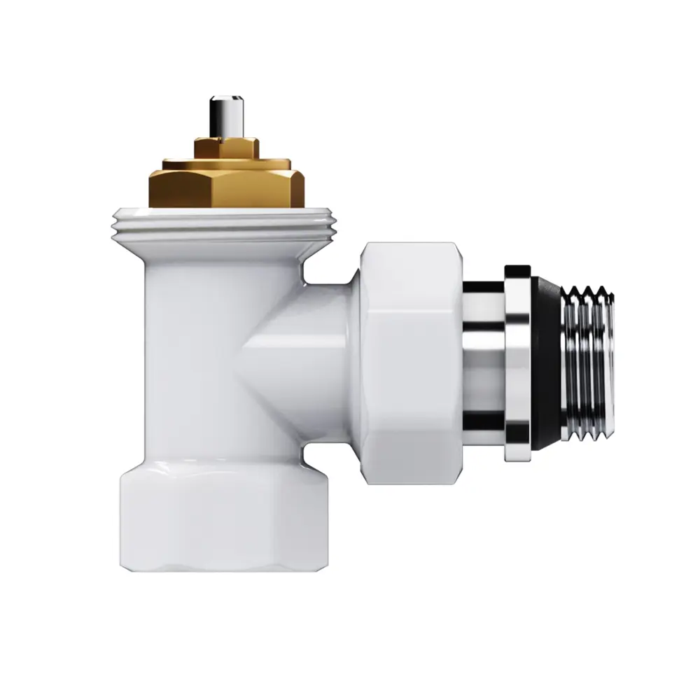 Термостатический комплект для радиатора угловой Royal Thermo Design 1/2" латунь цвет белый STLM-2178659 - Вид №3