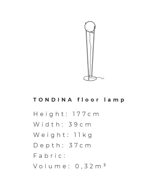 Металлический торшер Ditre Italia круглый ARCH-00069971 - Вид №3