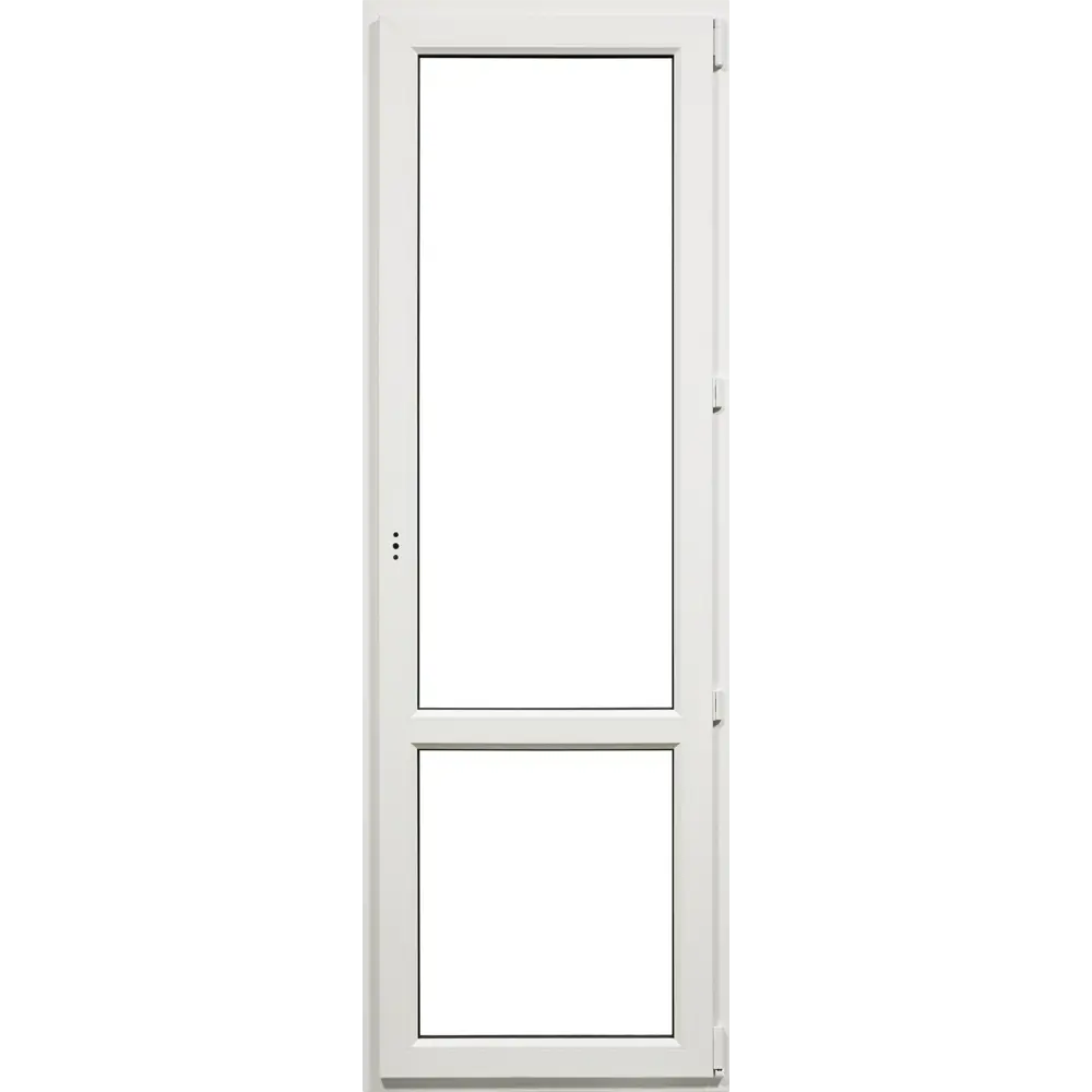 Балконная дверь ПВХ Deceuninck 2180x670 мм (ВxШ) правая поворотная двуxкамерный стеклопакет белый/белый STLM-2068027