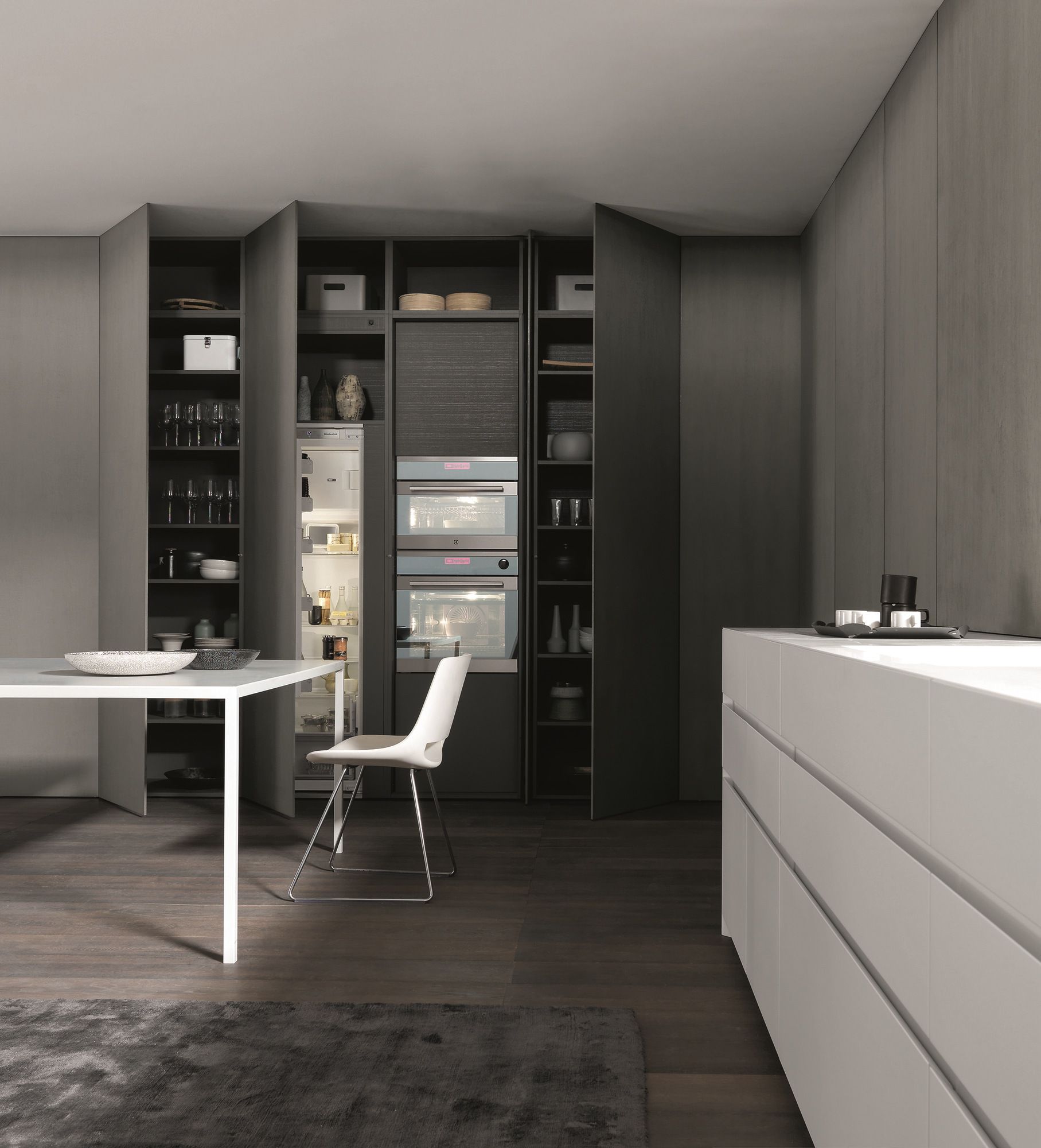 Кухня Corian® с полуостровом MODULNOVA Fly ARCH-00003524 - Вид №8