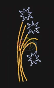 Фигура световая Звездный фейерверк, 85x175 см SUPERNW СВЕТОВЫЕ ФИГУРЫ 217540 Белый;желтый