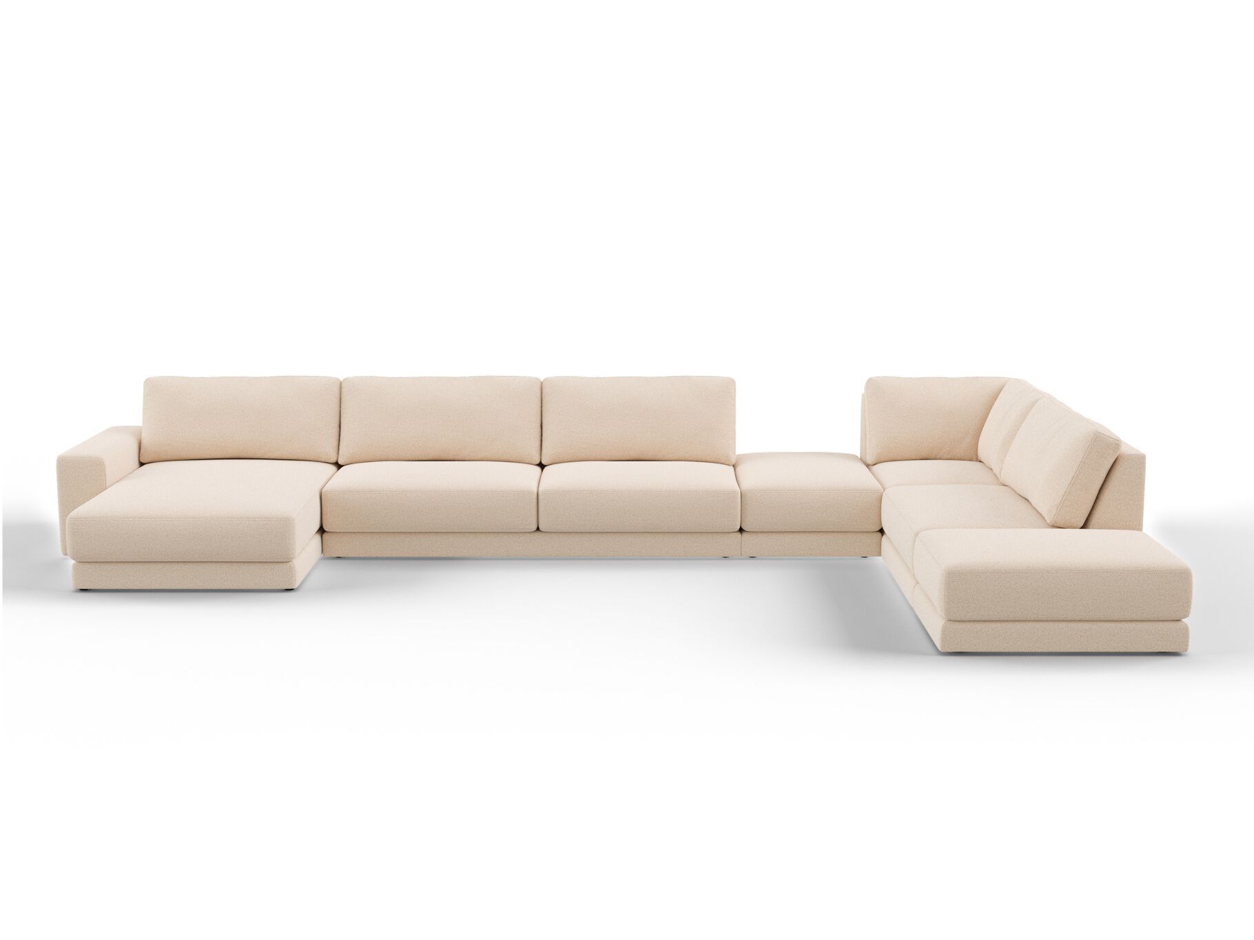 Угловой диван из ткани с полуостровом DÔME DECO Awaken ARCH-00099055 - Вид №7