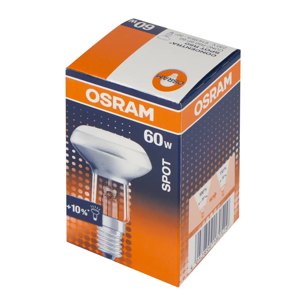 Лампа накаливания Osram спот R50 E14 60 Вт свет тёплый белый STLM-2169323 - Вид №1