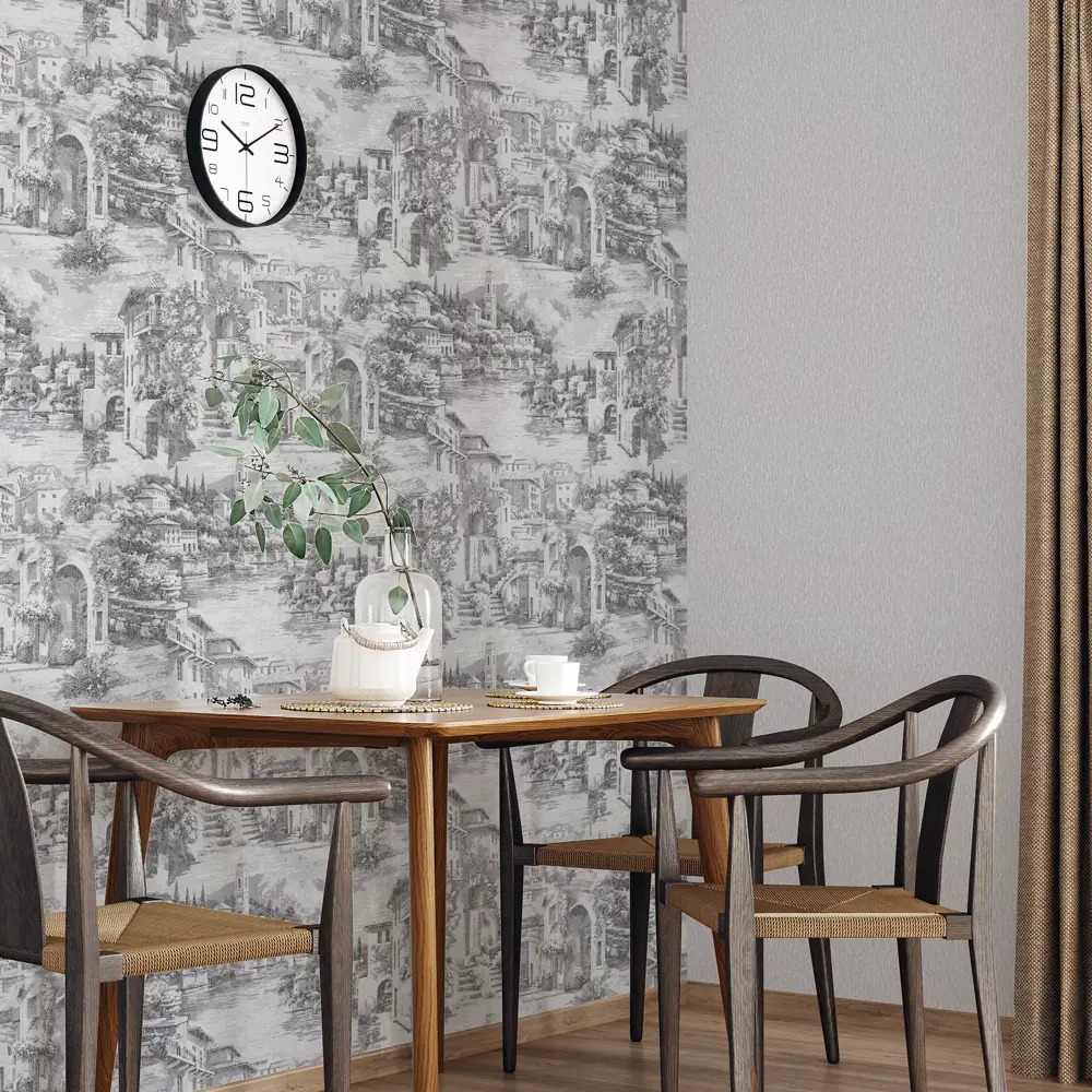 Обои флизелиновые Palitra Home Village серые 1.06 м HC31248-41a STLM-2108166 - Вид №4