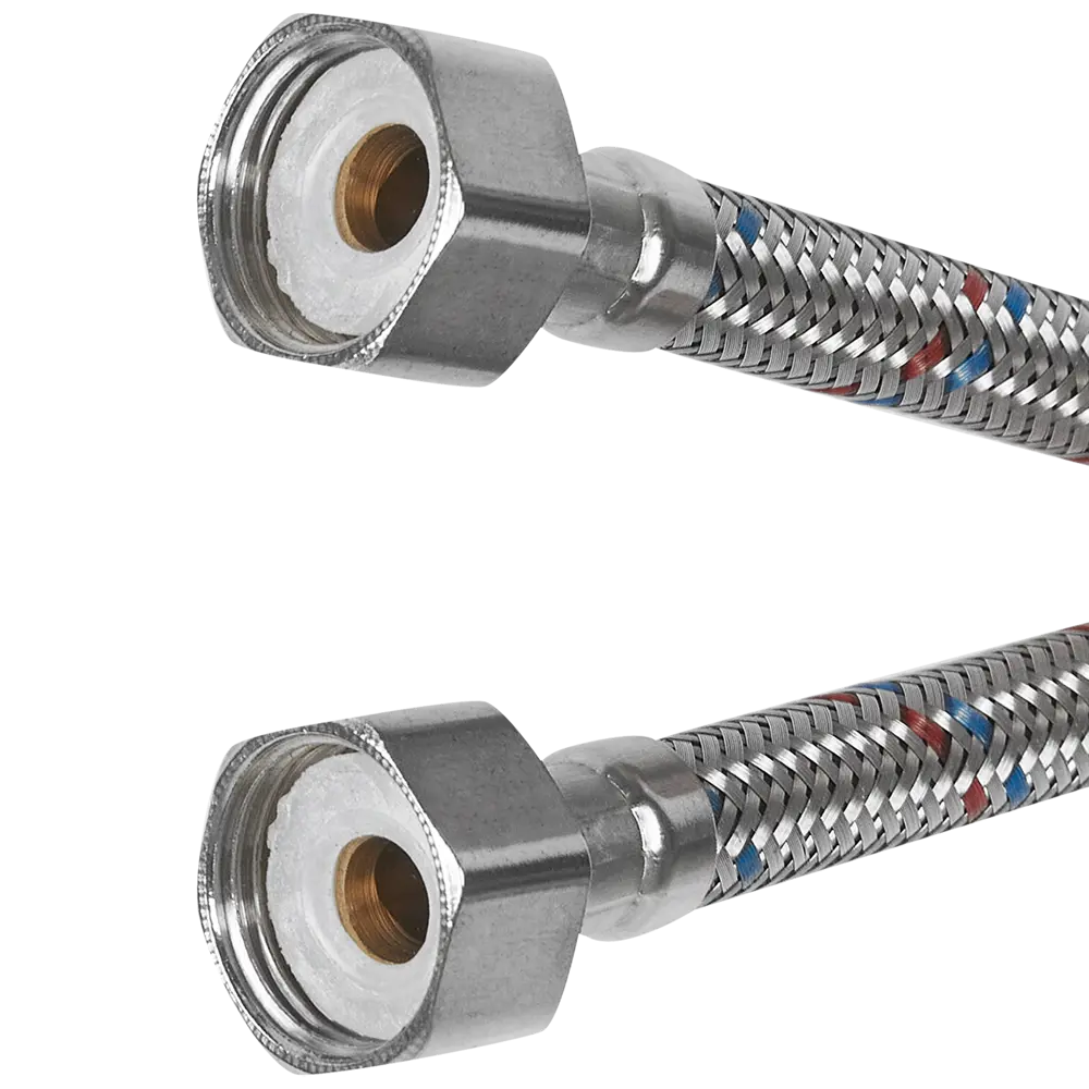 Гибкая подводка для воды Aquabeam 1/2" гайка - гайка 200 см STLM-2208606 - Вид №1