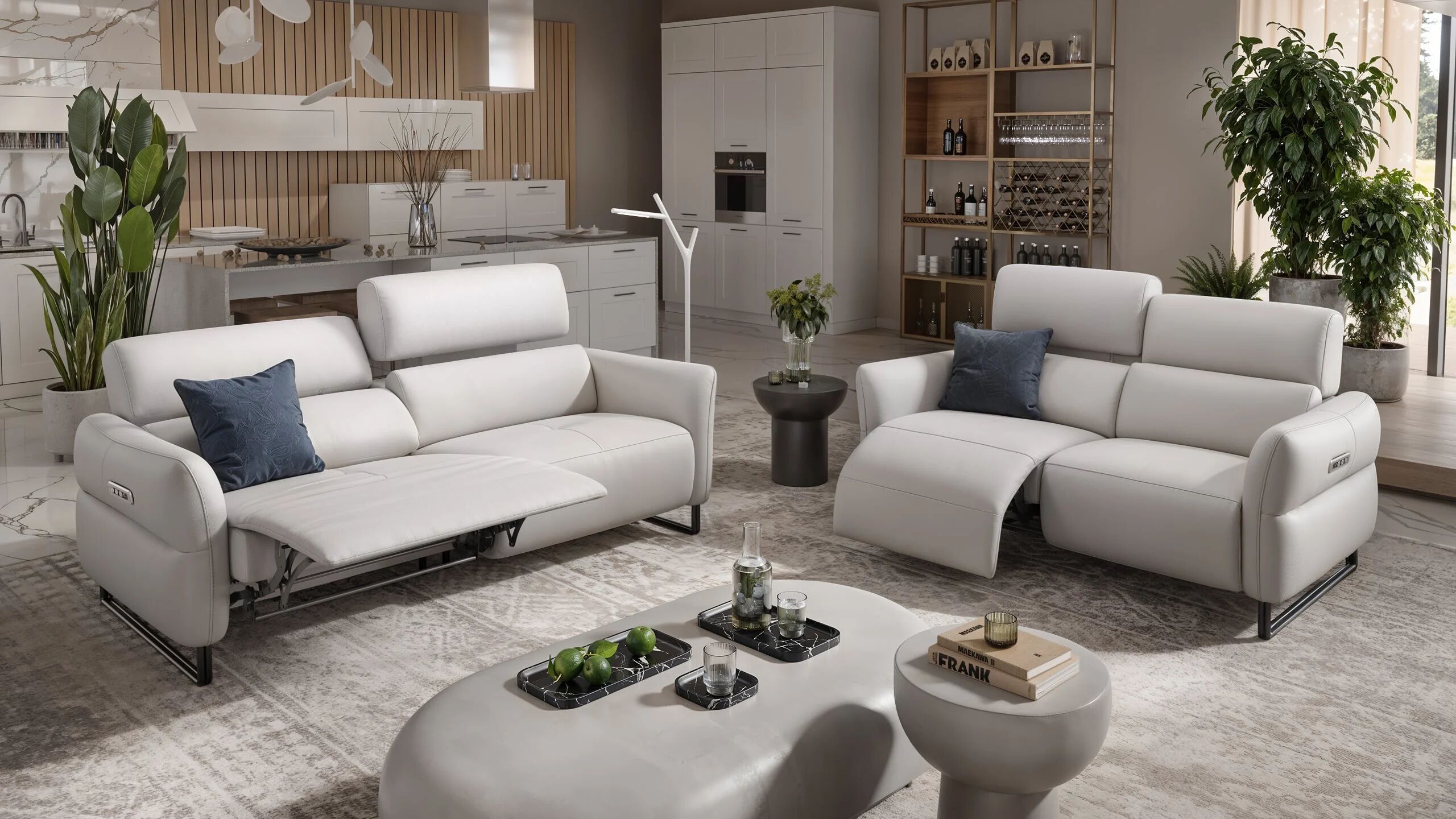 2-местный кожаный диван Sofanella Luna ARCH-00150977 - Вид №3