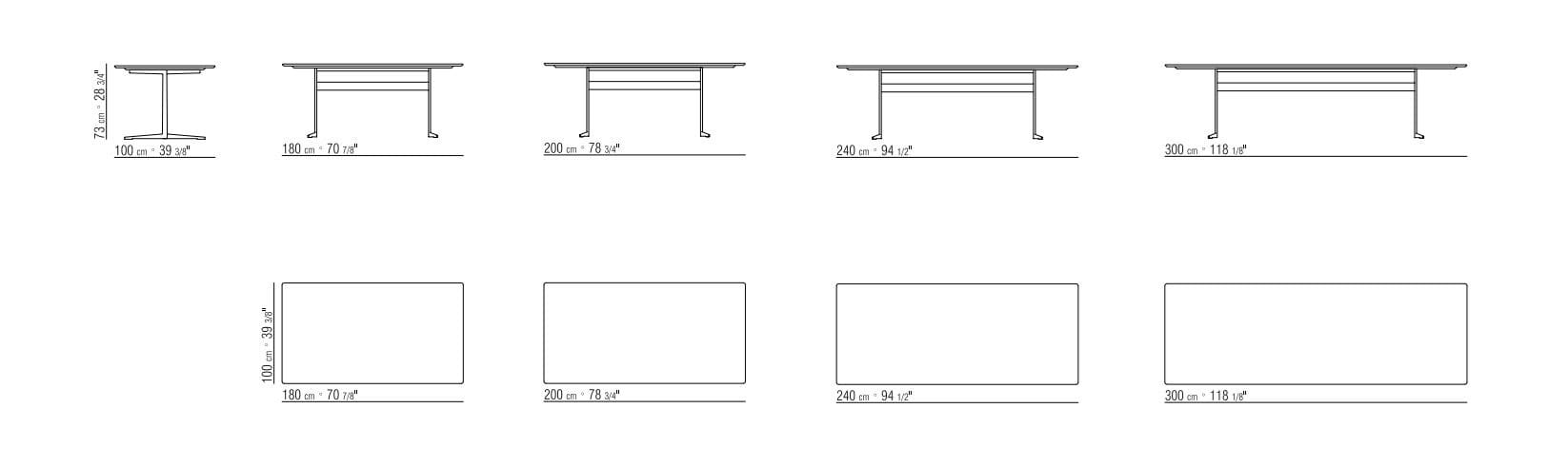 Прямоугольный каменный стол Flexform ARCH-00122916 - Вид №4