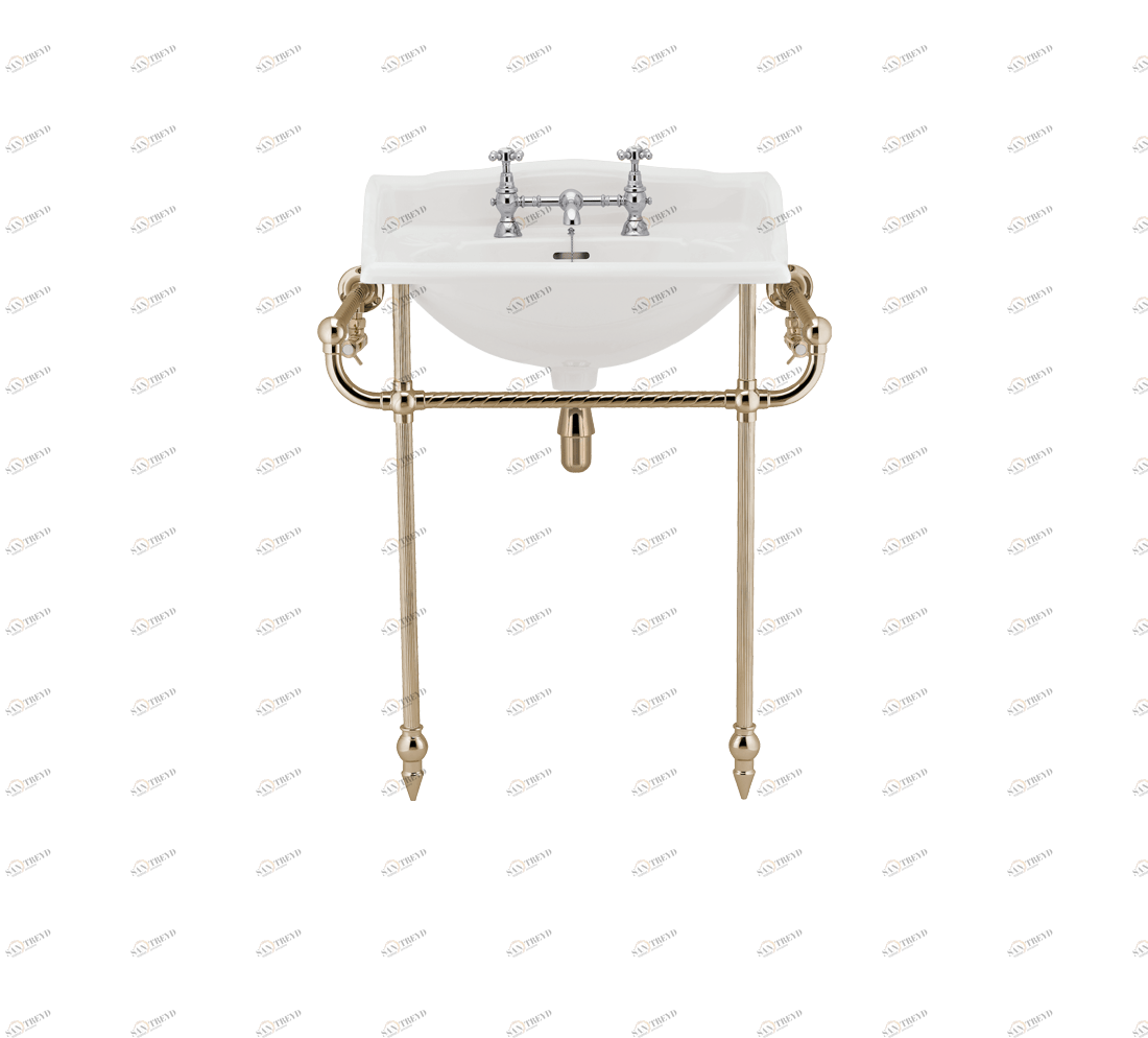 Gentry Home Таз большой белый Victorian Incalux GH100601