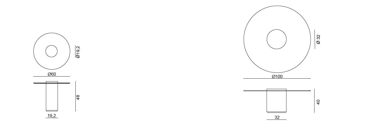 Круглый Хрустальный журнальный столик BBB LEONARDO ARCH-00031170 - Вид №11