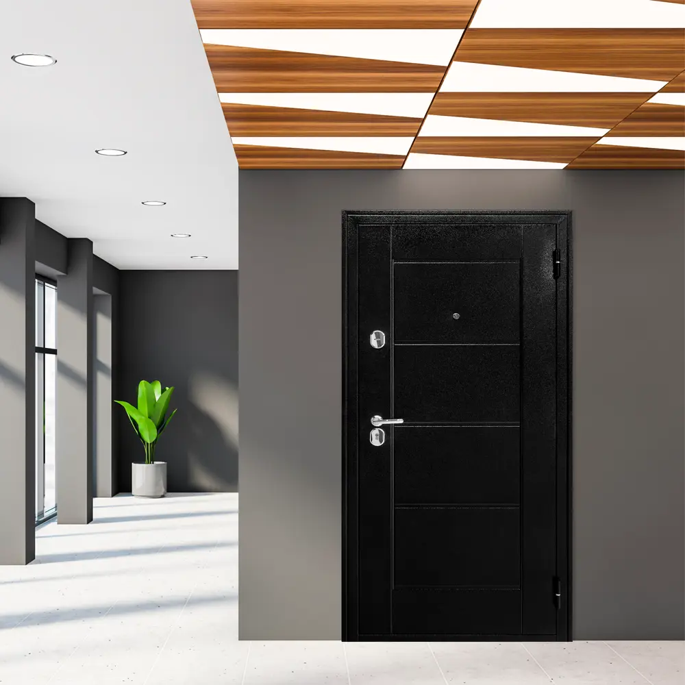 Металлическая входная дверь Форпост 75 с отделкой под бук 89350115 STLM-1357192 - Вид №14