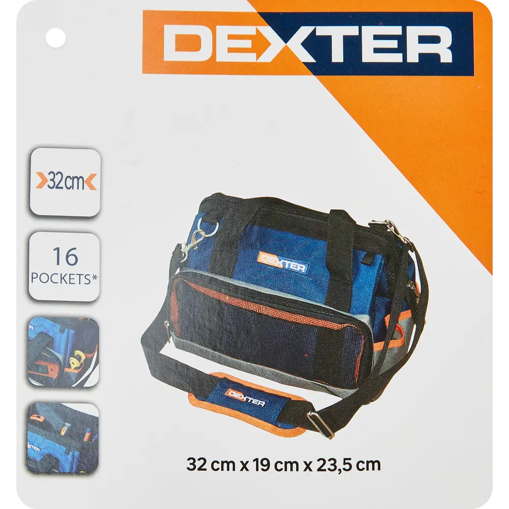 Сумка для инструментов с жестким дном Dexter AL-007 300x220x180 мм STLM-2037893 - Вид №7