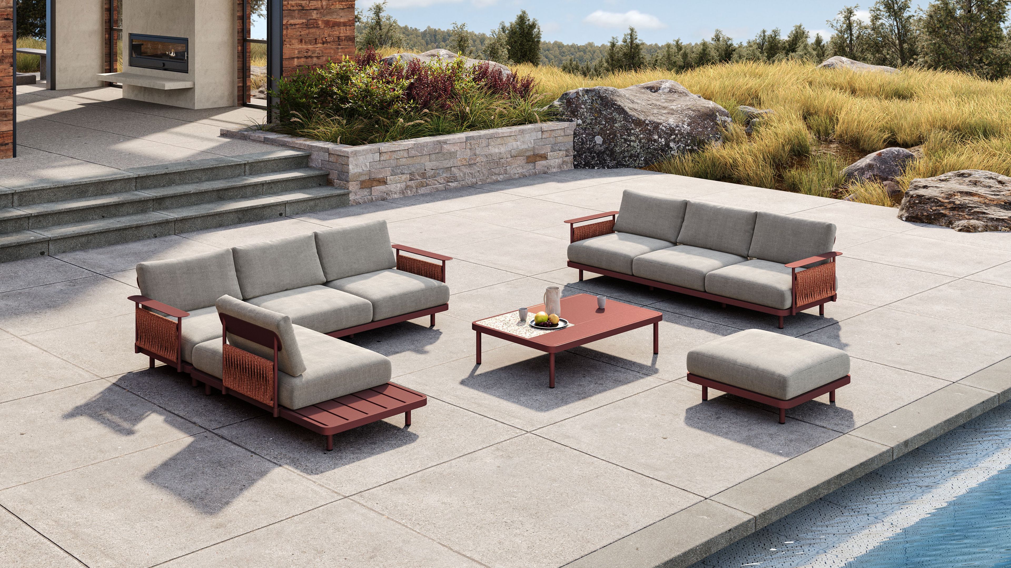 2-местный металлический садовый диван VINEKO Soul ARCH-00128066 - Вид №2