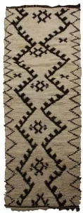 AFOLKI Прямоугольный шерстяной коврик с длинным ворсом и узором Beni ourain Taa929be