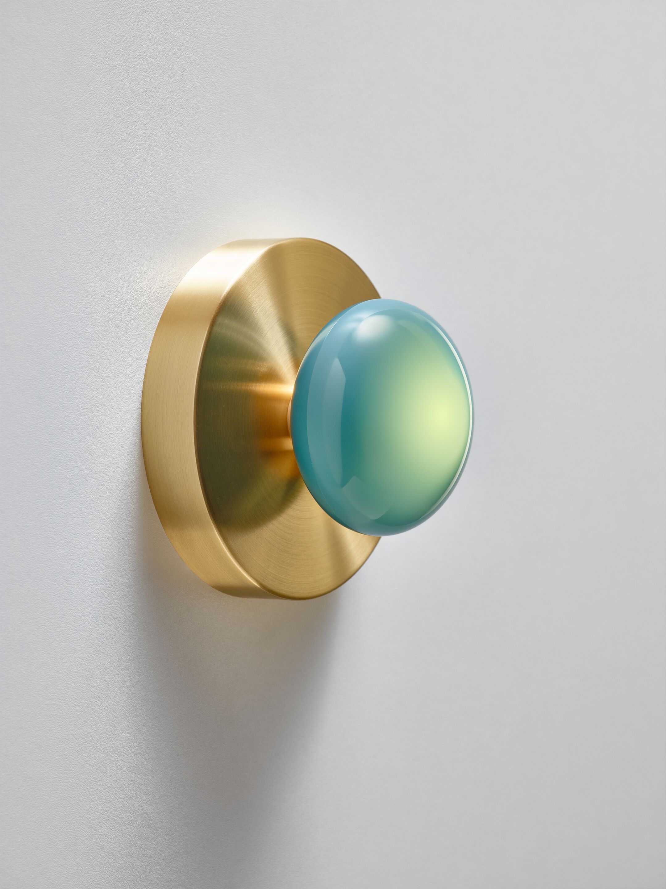 Светодиодный настенный светильник из дутого стекла и латуни SkLO DOT 1X ARCH-00141570 - Вид №2