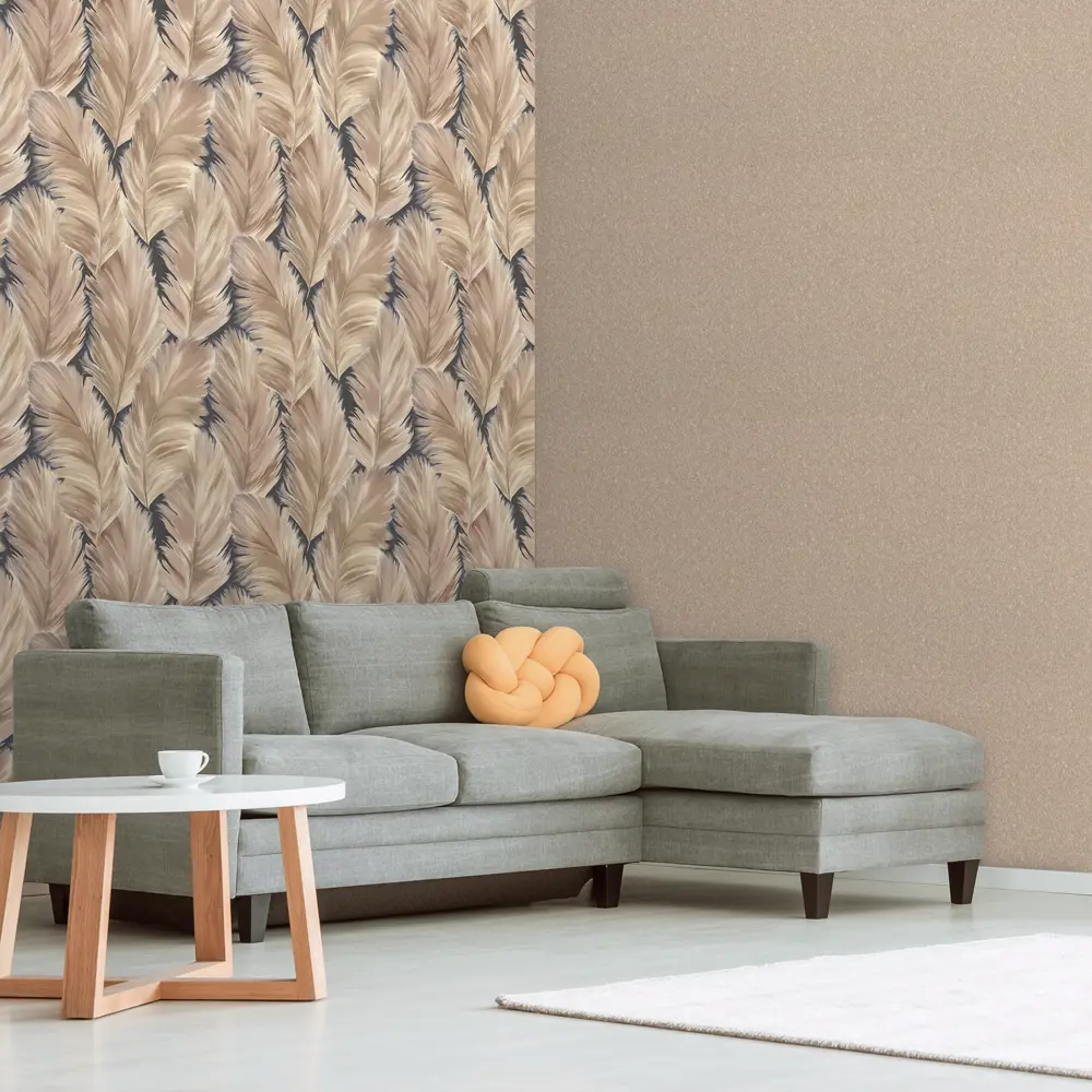 Обои флизелиновые Ornamy Magic коричневые 1.06 м OR8038-12 STLM-2147577 - Вид №4