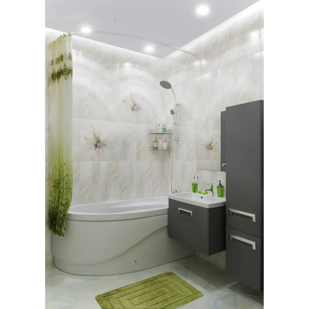 Панно «Оникс Бабочка 2» 25x50 см цвет салатный BELANI STLM-2075494 - Вид №2