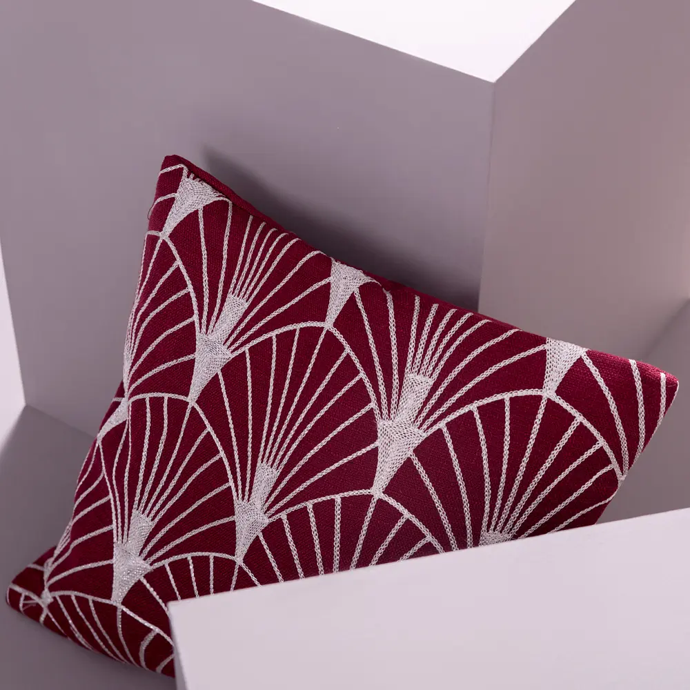 Подушка Great Gatsby Веера 40х40 см цвет красный WESS STLM-2196879 - Вид №3