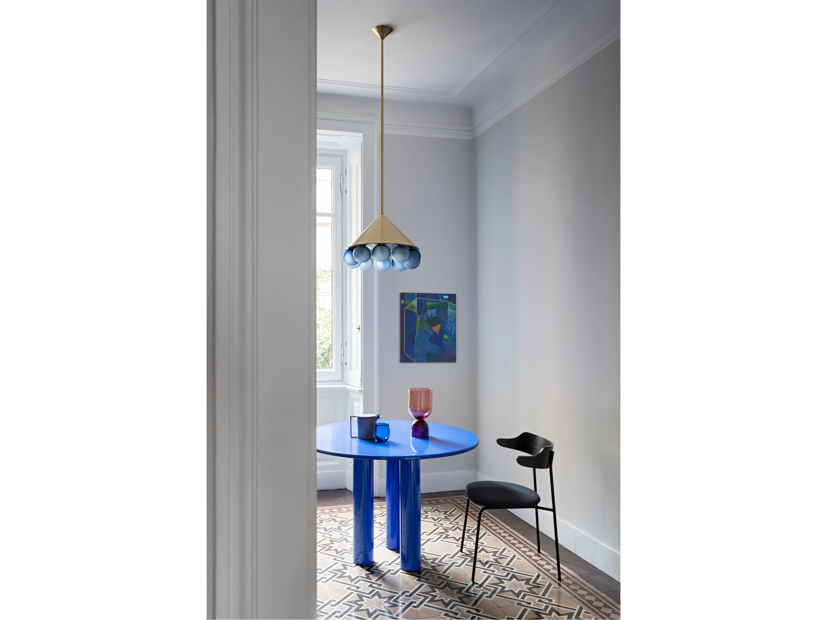 Светодиодный подвесной светильник из латуни и выдувного стекла SkLO пик ARCH-00076520 - Вид №5