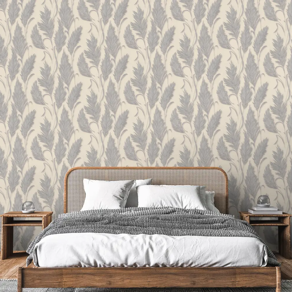 Обои флизелиновые Odelia светло-бежевые 1.06 м DI5041-17 DIAMOND STLM-2068017 - Вид №2