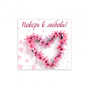 1244 Магнит ПВХ 8.5 x 5 см Поверь в...